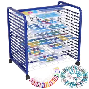Art Drying Rack, Mobile Paint Drying Rack, Art Canvas Storage with Removable Shelves for Art Studios & Classrooms