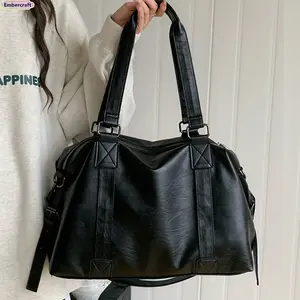 2026 Trendy Women Tote Bag Large Capacity Korean Style Travel Bag Lightweight Crossbody Weekender Carry On Tote Multi Pocket Casual Gym Daily Use Luggage Bag for Women