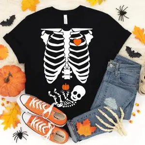 Little Boo Coming Soon Pregnancy Announcement Shirt – Cute Halloween Maternity T-Shirt For Moms, Baby Reveal Tee With Ghost And Baby Footprints