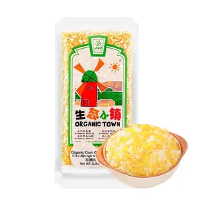 XINGLONGKEN Organic Coarse Corn Grits 2lb - USDA Certified, Non-GMO, Natural Whole Grain for Hominy, Polenta, Grits Bowls