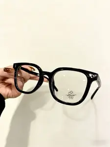 Black Frame Fashion Accessory, Oversized Square Clear Lens Glasses for Women, Stylish Face-Slimming Frame for Office, Study, Commuting, Computer and Phone Use, Daily Outfit Styling, Unisex, Ideal for Valentine’s Day, Birthday and Back-to-School Gifts