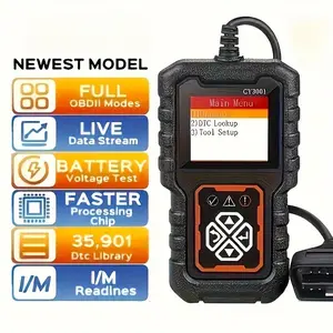 Car OBD2 Scanner Diagnostic Tool Code Reader Car Voltage Tester Engine Fault Code Scanner Charging Tester Diagnostic CY3001 obd ii protocol vehicle