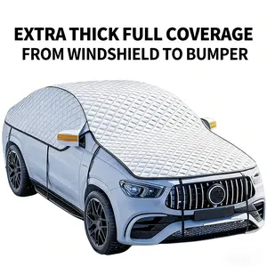 Thickened Full Car Cover for Snow & Ice – All-Weather Winter Protection, Windshield to Bumper, Waterproof Frost & Dust Car Cover
