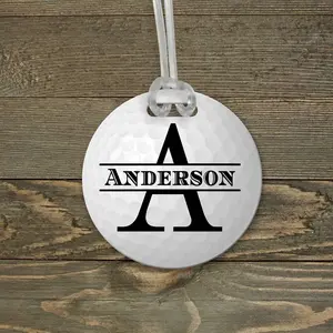 Personalized Luggage Tag | Custom Golf Gifts | Golf Tag | Golf Ball Monogram