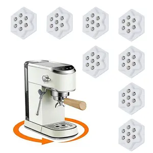 360° Rotating Broom Sweeps Floor Pulley Wheels | Silent & Wear-Resistant Heavy Duty Furniture Glider System with 7-Ball Bearing