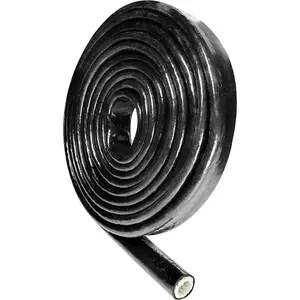 1/2 ID Heat Shielded Fire Thermo Armor Fire Sleeve  Coated Fiberglass for Hose Lines & Electrical Wiring Black, 5