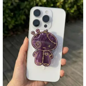 Dark Voodoo Phone Grip Magsafe, Gothic Voodoo Doll Acrylic Socket, Spooky Magic Hand Holder, Magnetic Cell Phone Accessory, Gift for Goth