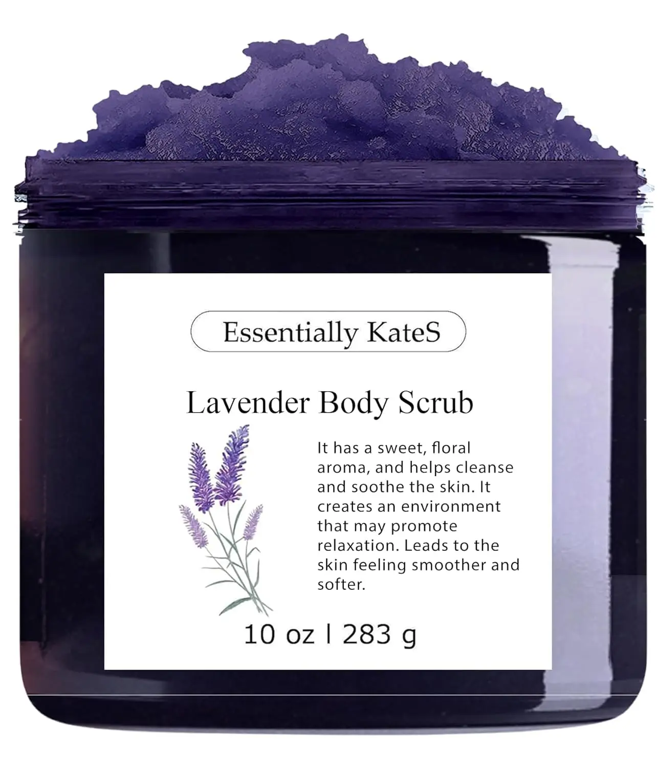 Lavender Salt Scrub 10 oz – Natural Exfoliating Body Scrub with Dead Sea & Sea Salt, Moisturizing Oils for Smooth, Soft, Radiant Skin, Spa-Quality, Paraben-Free