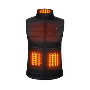 Lightweight Heated Vest with 10000mA USB-C Rechargeable Battery Puffer Classic Heating Vest for All Occasions Water & Wind-Resistant 7.4V Battery