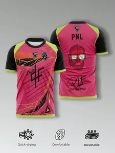 Men's Omerta Boxing Jersey, Quick-Dry Breathable Fabric Size 47, Fan Training Top for Football, Fitness, and Casual Wear, Sport Jersey