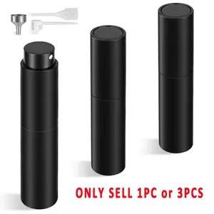 1/3pcs 10ML Perfume Refillable Bottle, Mini Portable Empty Liquid Container with Sprayer, Dropper and Funnel, Essential Travel Gear, Beach Bag Organizer