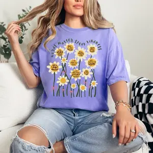 Words matter speak kindness T-shirt on Comfort Colors Summer Everyday Style Shirtsleeve love casual comfortable super soft relaxed fit unisex Sizing womenswear Streetwear  vintage Crewneck Printed Loose Graphic Top Shortsleeve