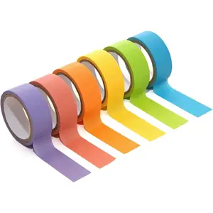 Zink Colorful Washi Tape Set with Full Rainbow Of Pastel Colors