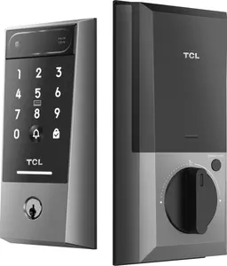 TCL Smart Lock D2 Pro, WiFi Keyless Entry Door Lock with AI Palm Vein Recognition, Built-in Doorbell & Auto Lock, Fingerprint Electronic Deadbolt for Front Door, Works with Alexa, Easy to Install
