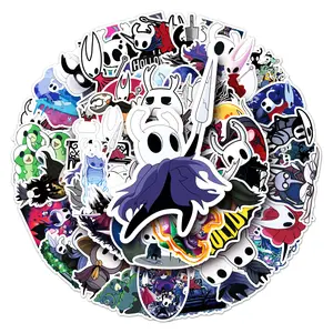 Hollow Knight Stickers for Kids 50PCS Hollow Knight Stickers,Hot Cartoon Game Durable Vinyl Sticker for Water Bottle Laptop Phone Scrapbooking Journaling for Adults Teens for Party Supply Favor Decor