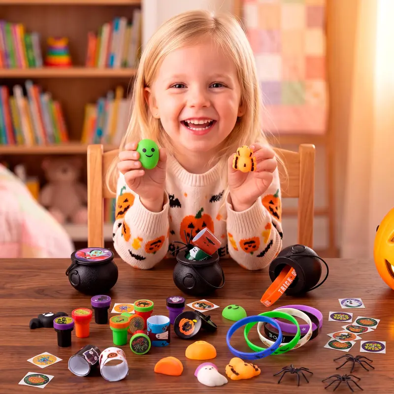 144 Pcs Halloween Toy Gifts for Kids, 24 Packs Prefilled Mini Pumpkin Buckets for Kids Halloween Party Favors Trick or Treat 144Pcs Witch's Jar (24 Packs) 144 Pcs Halloween Toy Gifts for Kids, 24 Packs Prefilled Mini Pumpkin Buckets for Kids Halloween Party Favors Trick or Treat 144Pcs Witch's Jar (24 Packs)