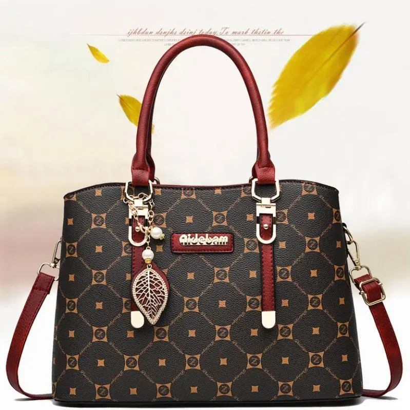 PU Fashionable Large Capacity Women's Handbag, High Quality Fabric, Durable, Can Be Carried As A Shoulder Bag or Messenger Bag, Suitable As A Gift.