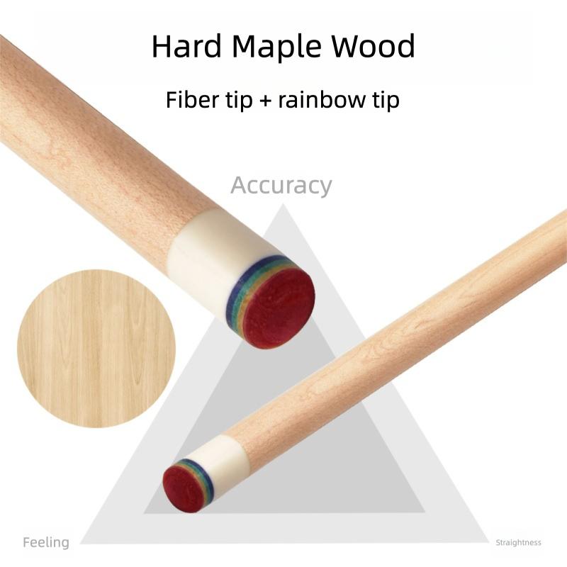 JIAN YING Premium Billiards Cue Set with Leather Case 1/2 Split 12.5mm Tip 18-20oz Weight 58 Inches Length Black Pink Pattern Includes Cue Glove & Chalk