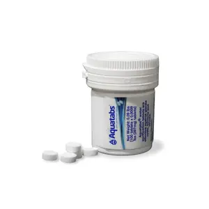 Water Purification Tablets (397mg, 100 Pack) and Water Filtration System For Camping, Boating, Emergency Water, Survival Kit, and Marine. Easy-to-Use Water Purifier Treatment.