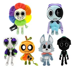 New Dandy's World Astro Star Pillow Plush Pumpkin Smiling Soft Stuffed Doll Cute Cartoon Ribecca Stuffed Toy Christmas Gift