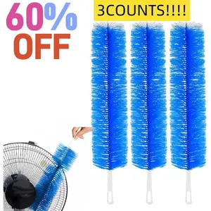 3PCS Fan Cleaner Brush，Fan Brush Cobweb Duster Microfiber Duster Ideal for Ceiling Duster, Air Vents, Curtains，Fan Cleaner for Box Fan（3PCS）