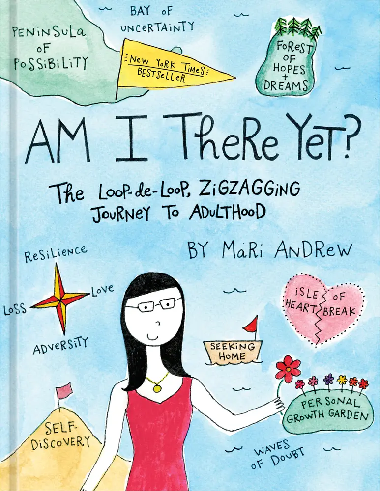 USED Book - Am I There Yet?: The Loop-De-Loop, Zigzagging Journey to Adulthood by Andrew, Mari (Hardcover) - english