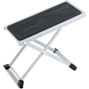 Guitar Foot Stool Professional, Height Adjustable Folding Metal Guitar  Rest for Classical Guitar Players with 5-Level Height Adjustment ()