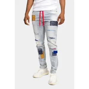 Bandana Patch Skinny Jeans