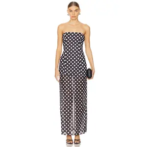 SNDYS x REVOLVE Chloe Dress in Black & White Polka Dot