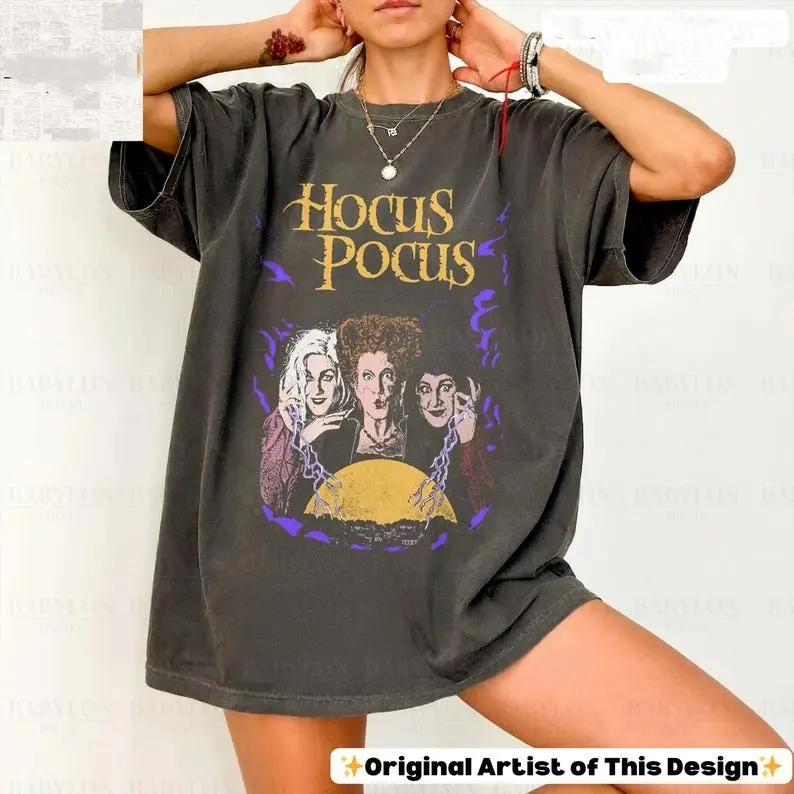 Retro Hocus Pocus T Shirt Sanderson Sisters Shirt, Halloween Shirt, Halloween Shirt