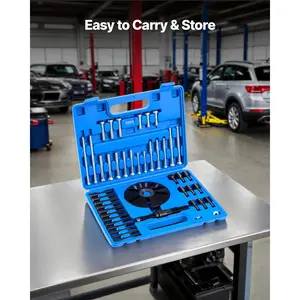 VEVOR Harmonic Balancer Puller Removal Install Tool Kit, All-Steel Harmonic Balancer Installer Set Tool Kit for Removing and Installing of Balancers, Flywheels, Crankshaft Pulleys, Steering Wheels