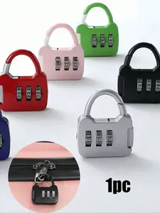 Digit Mini Round Combination Lock, Padlock, Anti-Theft, Luggage Lock, Student, Dormitory, School Bag, Cabinet, Drawer Lock，For Backpack,  Student Dormitory, Cabinet, Drawer，Electric Bike, Bicycle Basket Lock, Helmet Lock, Cabinet,