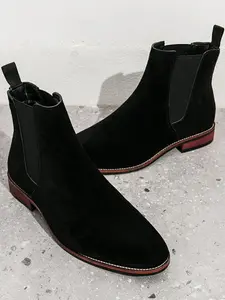 Men's Fashionable Chelsea Boots, Casual Comfortable Ankle Boots for Daily Wear, Fashion Shoes for Party, Daily Clothing Decor, Round Toe Boots