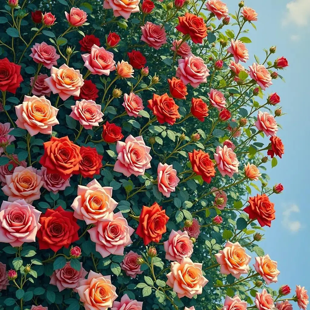 200  Pcs Mixed Climbing Rose Seeds for Planting Outdoors  Rose Bushes Ready to Plant Gardening Rose Seeds Bush Vine Climber Long-Blooming
