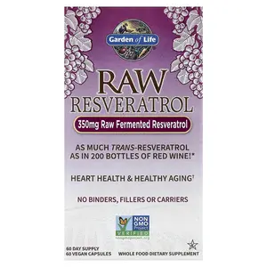 Garden of Life RAW Resveratrol, 60 Vegan Capsules