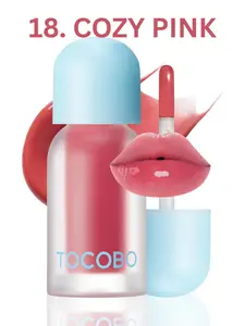 TOCOBO Juicy Berry Plumping Lip Oil 18 Cozy Pink – Vegan Hydrating Gloss with Plant Oils-KOREAN COSMETICS-LIP CARE