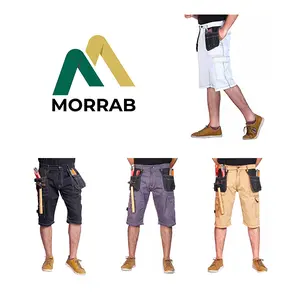 Men’s Cargo Combat Reinforced Utility  Cordura Pockets Work Shorts