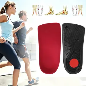 3/4 Length Orthotic Insoles with Arch Support, EVA Cushioning Inserts for Flat Feet, Plantar Fasciitis & Foot Pain Relief
