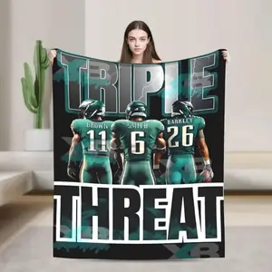 New Phila--delphia Blanket Decorative Blanket Giant Sofa Nap Flannel Blanket Eagles59th Super League Suitable As A Gift for Each Other