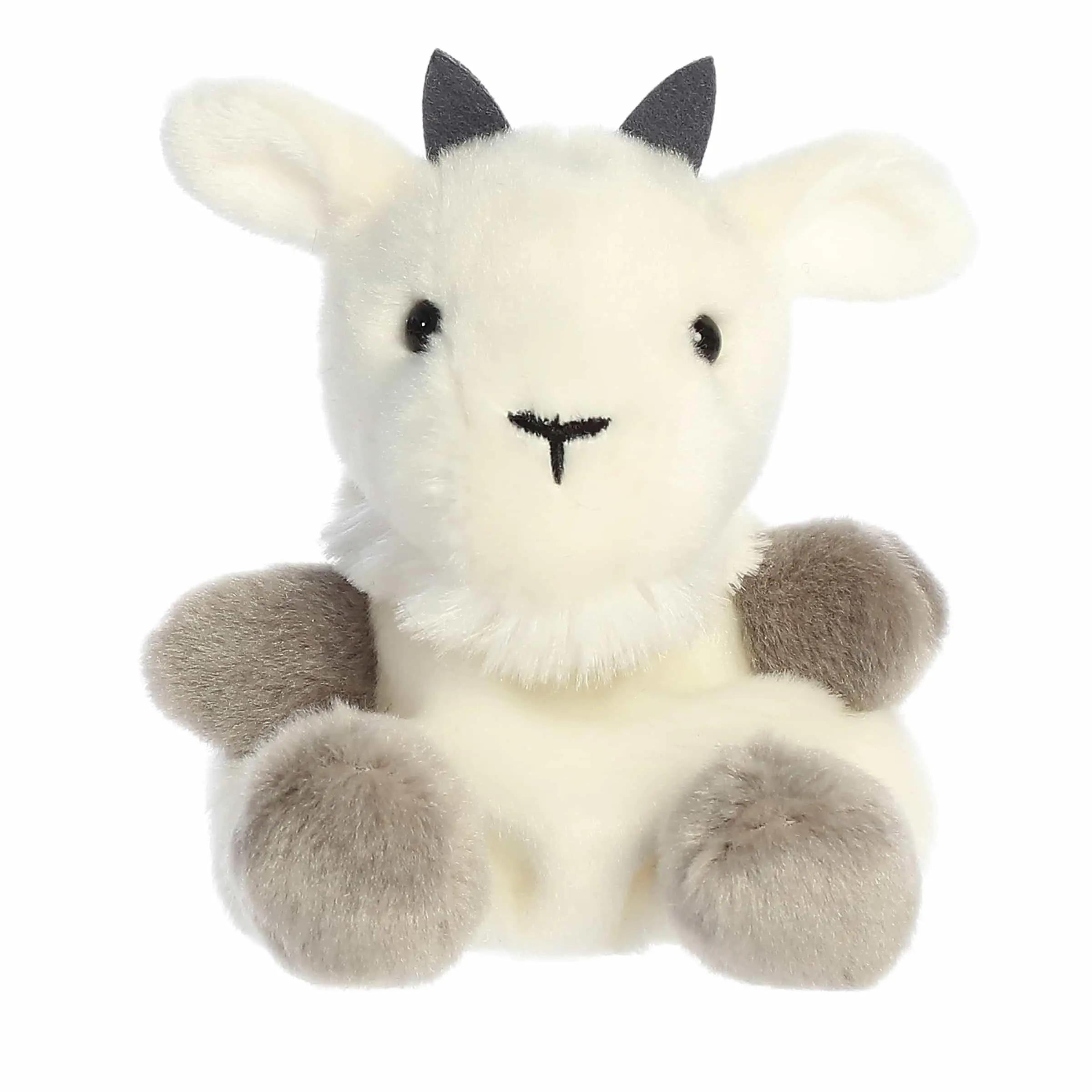 Aurora® Adorable Palm Pals™ Jenny Mountain Goat™ Stuffed Animal - Fun Collectible Plush for Kids and Adult Collectors - Perfect for Decorating Rooms and Birthday Gifts - White 5 Inches