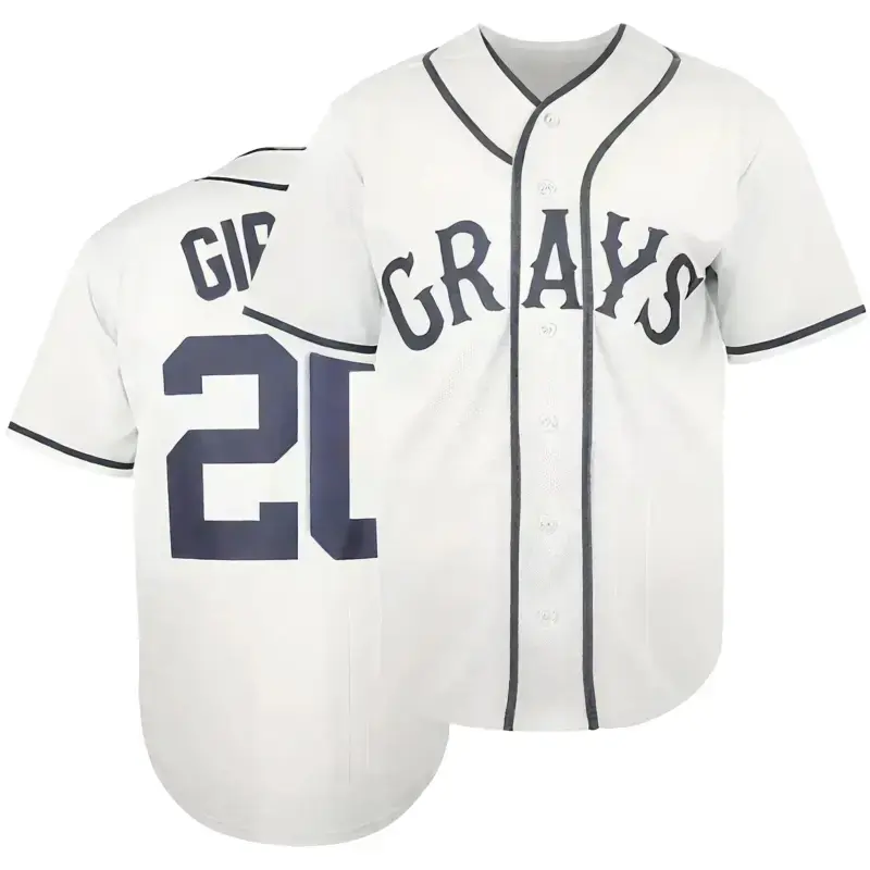 Men's Josh Gibson #20 Homestead Jersey - Negro National League Baseball Shirt, Breathable & Moisture-Wicking Polyester, Casual Sportswear Athletic Outfit Athletic Tops