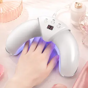 Foldable UV Nail Lamp 48W with Digital Timer – Fast Gel Curing Light, Smart Sensor, Compact Portable Nail Dryer for Home & Salon, Safe on Hands