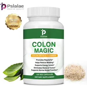 Pslalae - Colon Cleanse Detox Formula - Natural Intestinal Cleansing Capsules with Psyllium Husk, Senna, Aloe Vera, Cascara Sagrada - Daily Constipation Relief Supplement for the Intestines, Belly, Stomach - Made in the USA