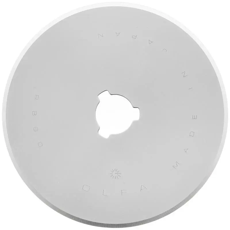 OLFA 60mm Replacement Rotary Blade - 1 Pack RB60-1, Sharpness and Control for Makers' Sewing & Quilting, Dependable Cleaner Cuts, Reduces Wasted Fabric, Sewing Tool Kit Accessory