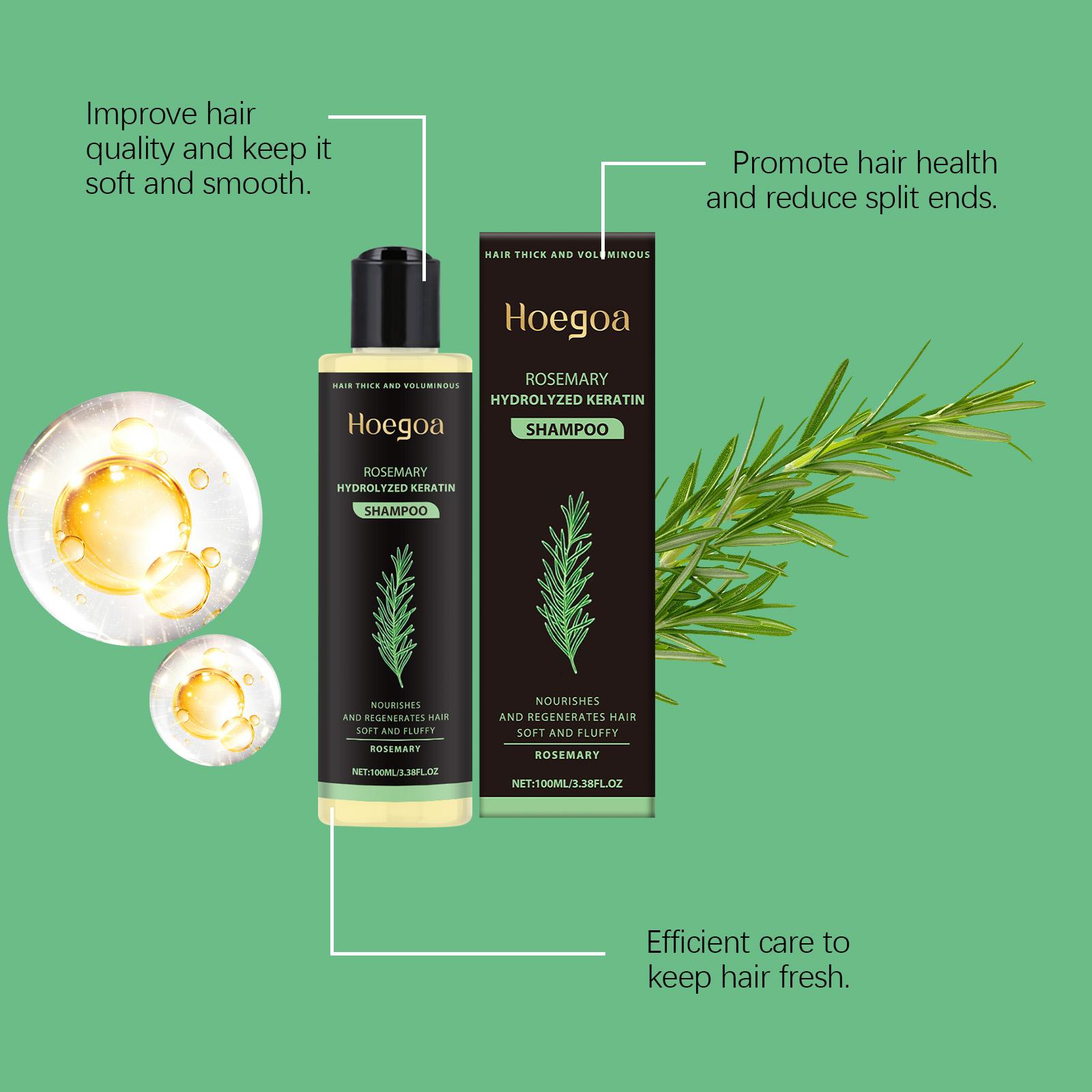 [Mother's Day & Father's Day] The Family's Top Choice: Rosemary Hair Regrowth Shampoo, 100 ml. Herbal Extracts, Oil-Control Formula. Nourishes and Conditions Hair, Leaving It Soft, Manageable, and Voluminous. Anti-Hair Loss Moisturizing