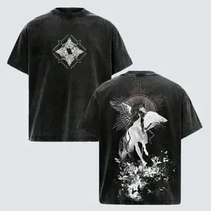 Camiseta Omniscient Reader's Viewpoint, Camiseta con Gráficos de Fallen, Camiseta Webtoon Coreana, Ropa Urbana de Fantasía Oscura, Top Vintage de Talla Grande, Atuendo Inspirado en Manhwa, Diseño de Kim Dokja, Estética Webtoon