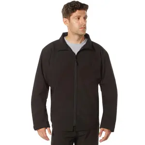 Black Covert Ops Concealed Carry Soft Shell Jacket - Water-Resistant CCW Jacket