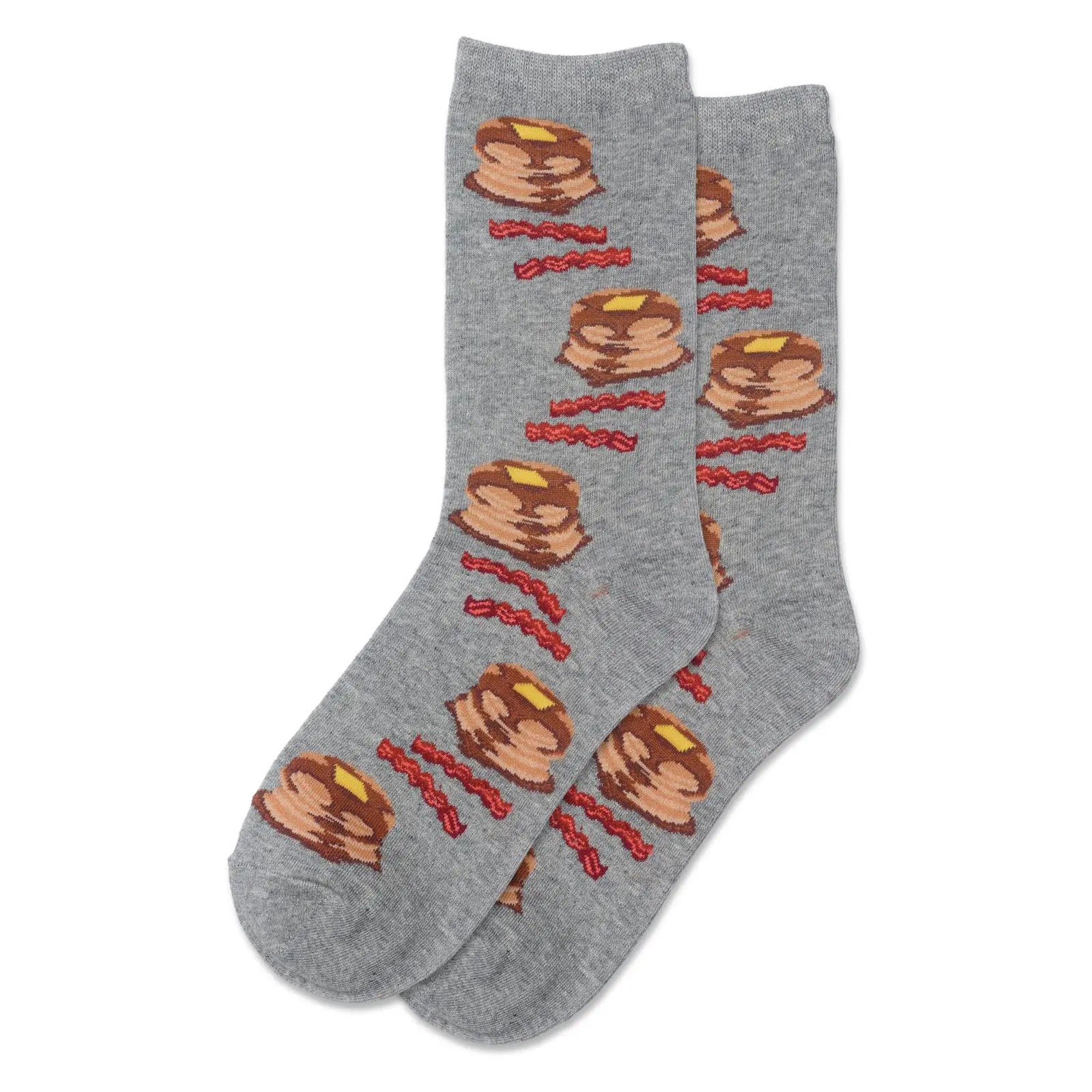 Hot Sox Womens Pancakes And Bacon Crew Socks