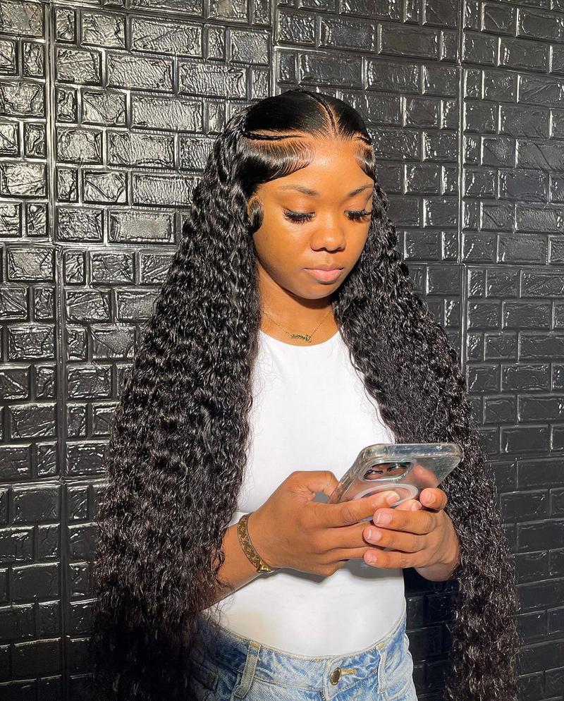 【Alipearl Hair Bundles】30 Inch Deep Wave Bundles Kinky Curly Wave Hair Weft Unprocessed Virgin Human Hair Raw Bundles Water Wave Bundles