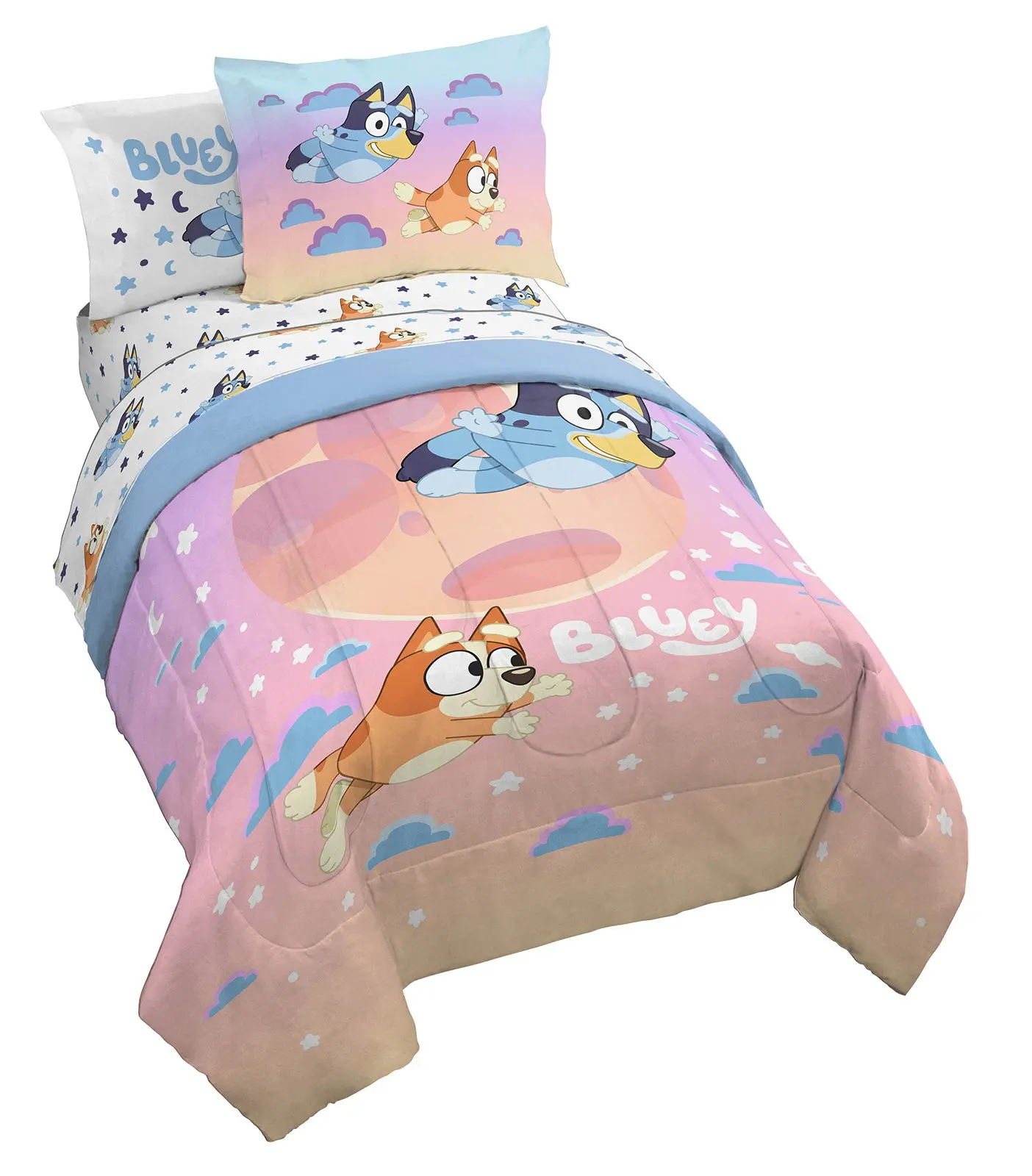 Jay Franco Bluey and Bingo Sister Sleepy Time Bed Set Jay Franco Bluey and Bingo Sister Sleepy Time Bed Set